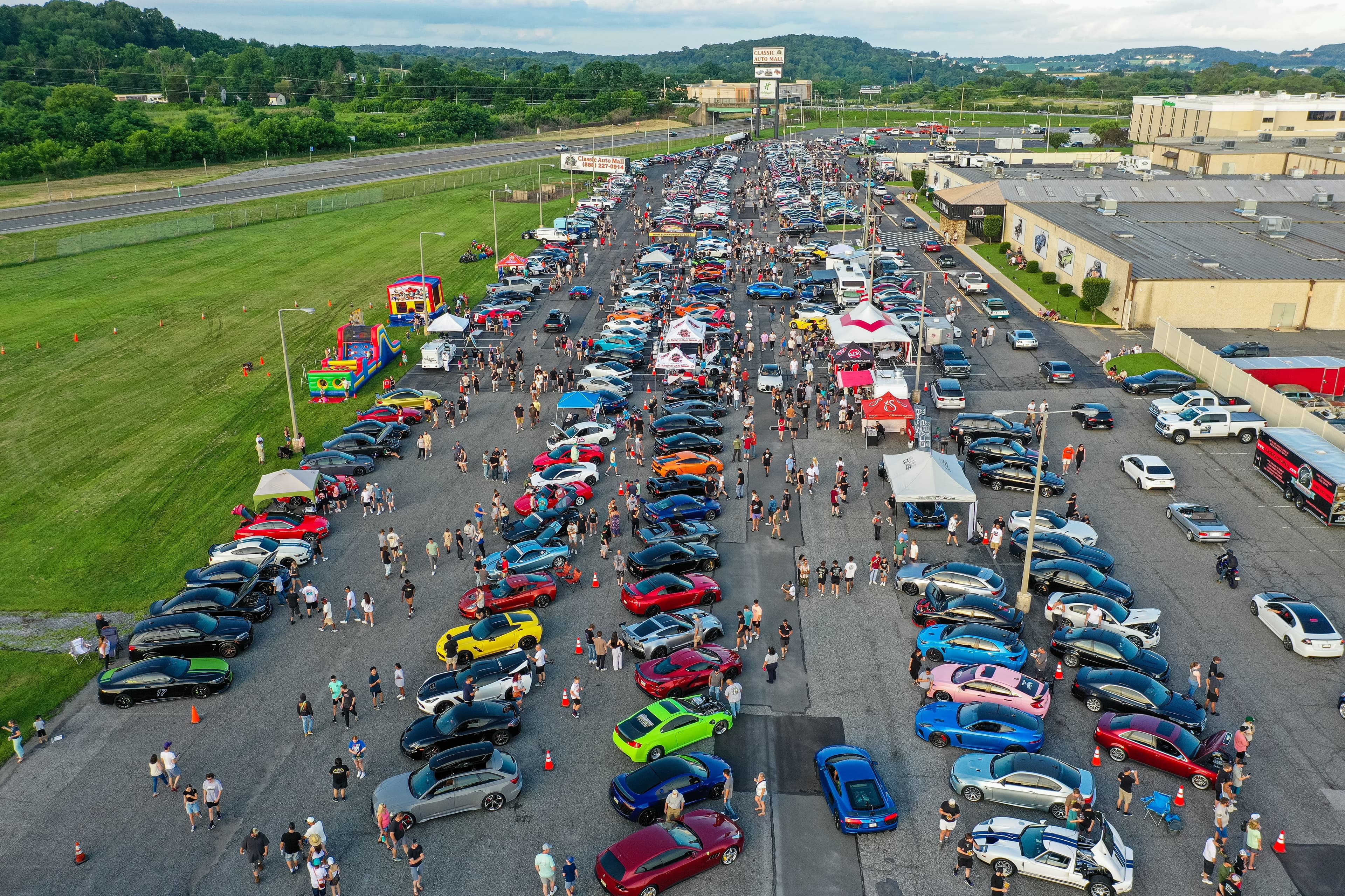 Supercars at Sunset at Chester County Airport, Coatesville PA
